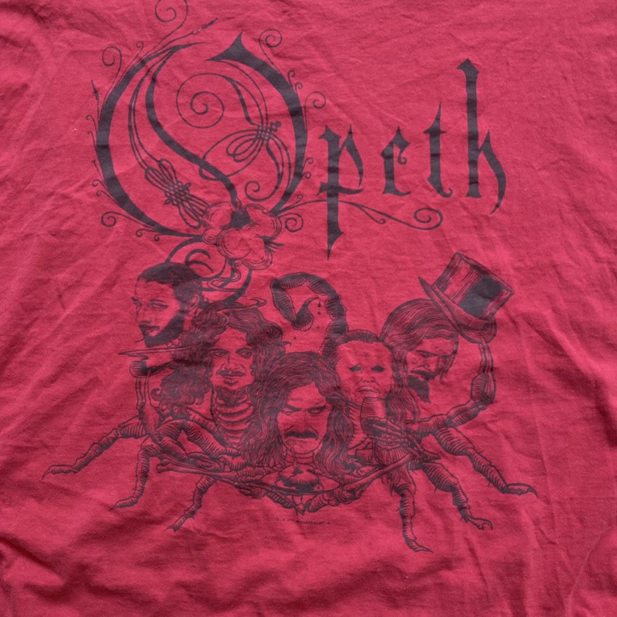 Band Tees × Vintage OPETH Y2K METAL BAND CRAZY PRINT T SHIRT Size US XL / EU 56 / 4 - 2 Thumbnail