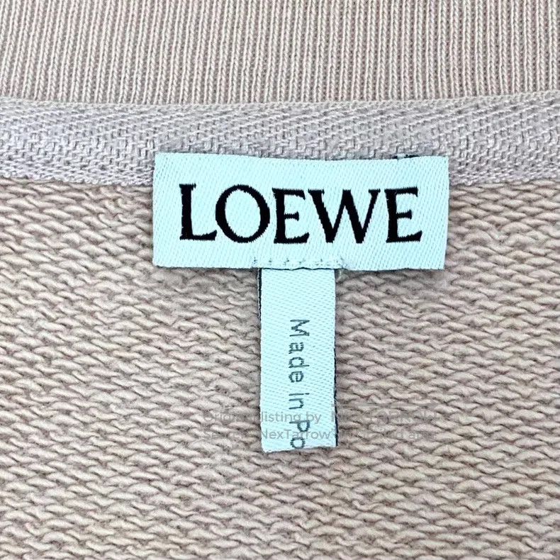 Loewe Loewe Light Pink Logo Embroidered Cotton Long Sleeve Sweat Size M / US 6-8 / IT 42-44 - 5 Thumbnail