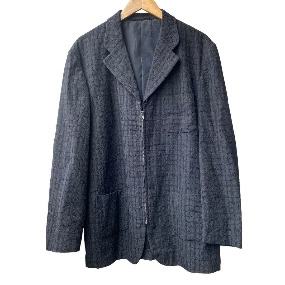 Comme des Garcons Homme AD1997 CdgH Blazer Jacket Zipper Embroidered Size US L / EU 52-54 / 3 - 1 Thumbnail