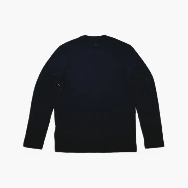 AMI AMIPARIS Black Logo Long Sleeve T-Shirt -2507 Size US M / EU 48-50 / 2 - 3 Thumbnail
