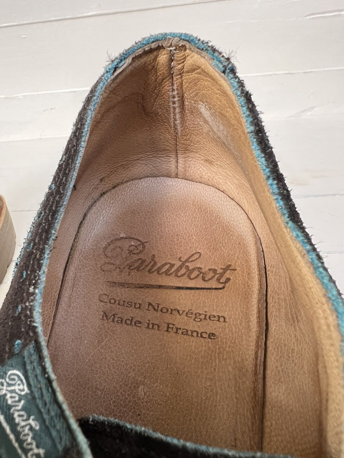 Paraboot Paraboot Men’s Brown Suede Wingtip Oxfords Brogue Size US 8.5 / EU 41-42 - 17 Thumbnail