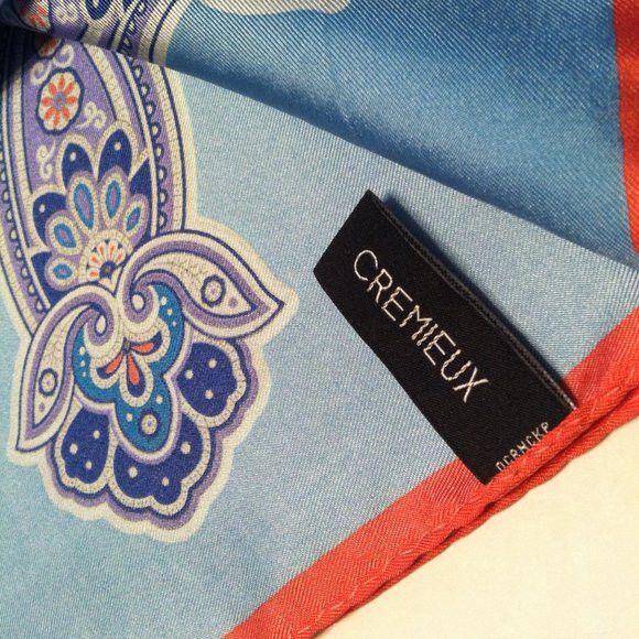 Daniel Cremieux DANIEL CREMIEUX NEW 4 TONE BLUE SILK POCKETSQUARE 16" X 16" Size ONE SIZE - 5 Thumbnail
