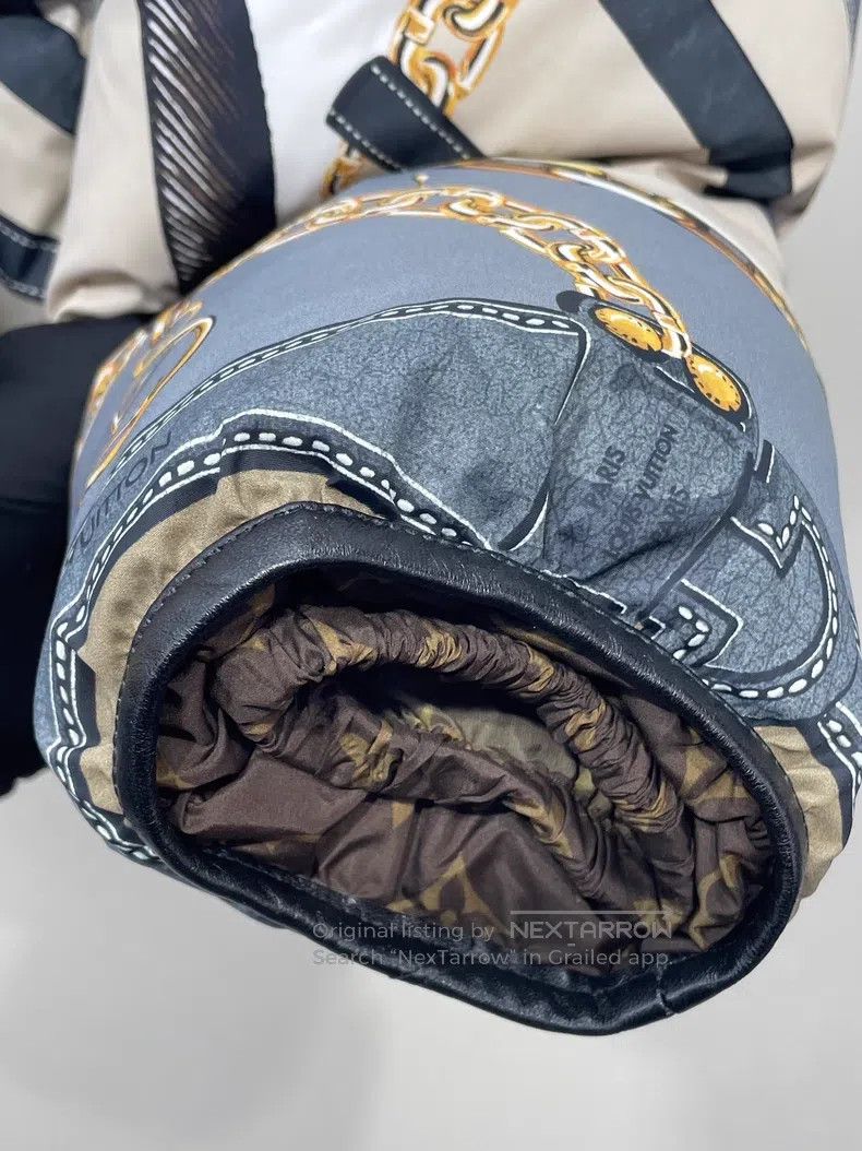Louis Vuitton Louis Vuitton Chained-lined patchwork leather down jacket Size XS / US 0-2 / IT 36-38 - 5 Thumbnail