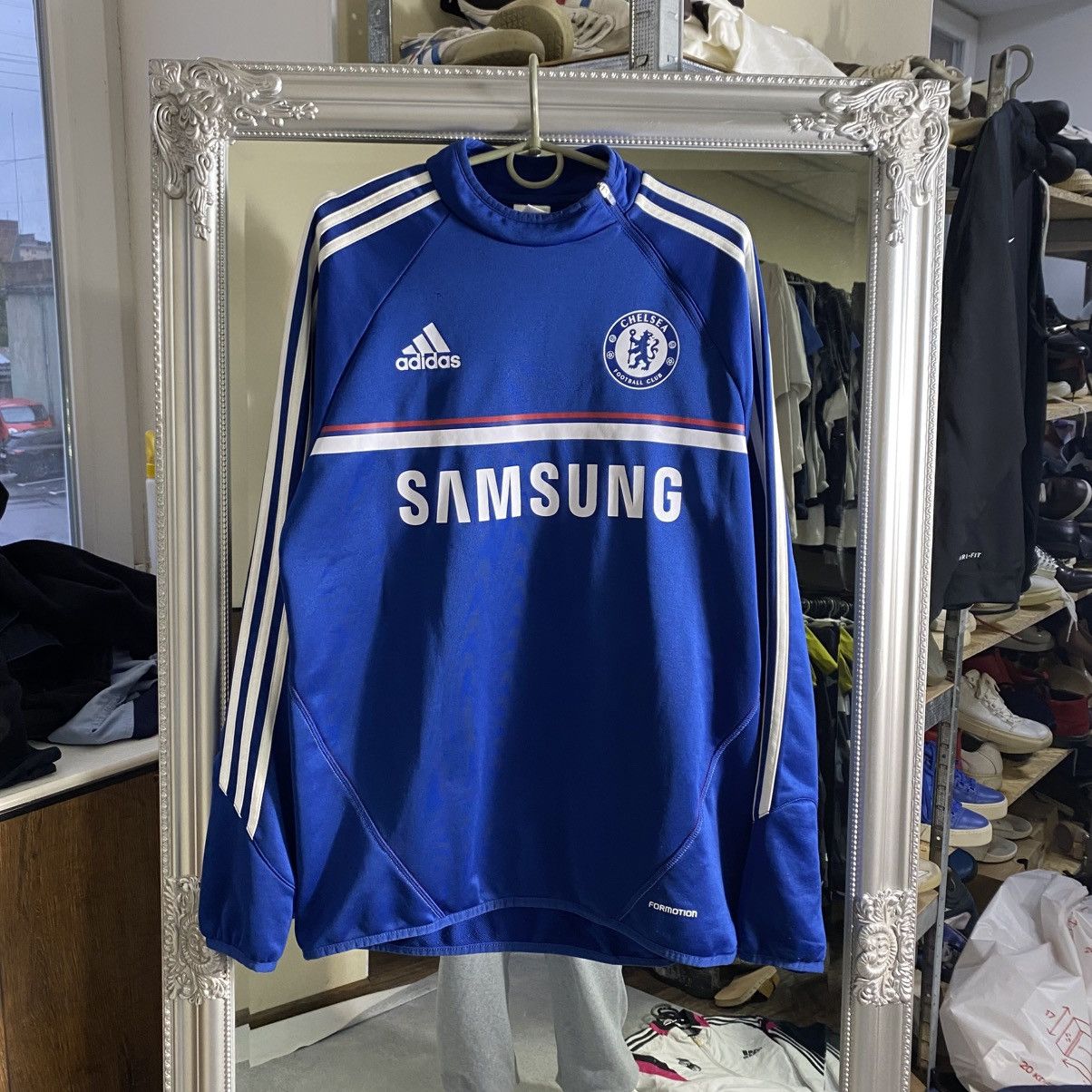 Adidas Vintage Adidas Chelsea Soccer Club Zip Up Hoodie 2012-2013 Size US M / EU 48-50 / 2 - 1 Thumbnail