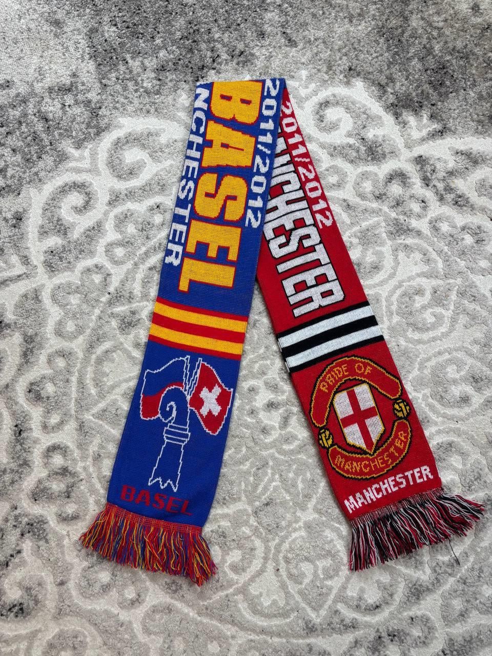 Vintage Man Utd vs FC Basel 2011/12 UCL Matchday Scarf 145x17cm Size ONE SIZE - 6 Thumbnail
