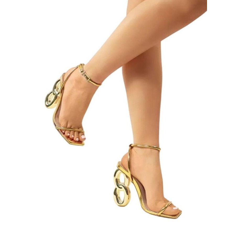Other LILIANA / Duet-2 /Gold Metallic / Heeled Sandals / With Uni Size US 10 / IT 40 - 5 Thumbnail