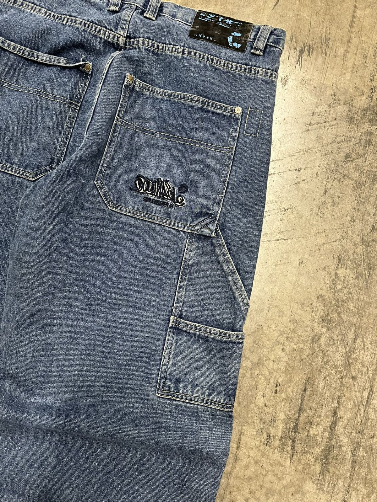 Southpole × Vintage South Pole y2k embroidered cargo carpenter baggy skater hype Size US 34 / EU 50 - 4 Thumbnail