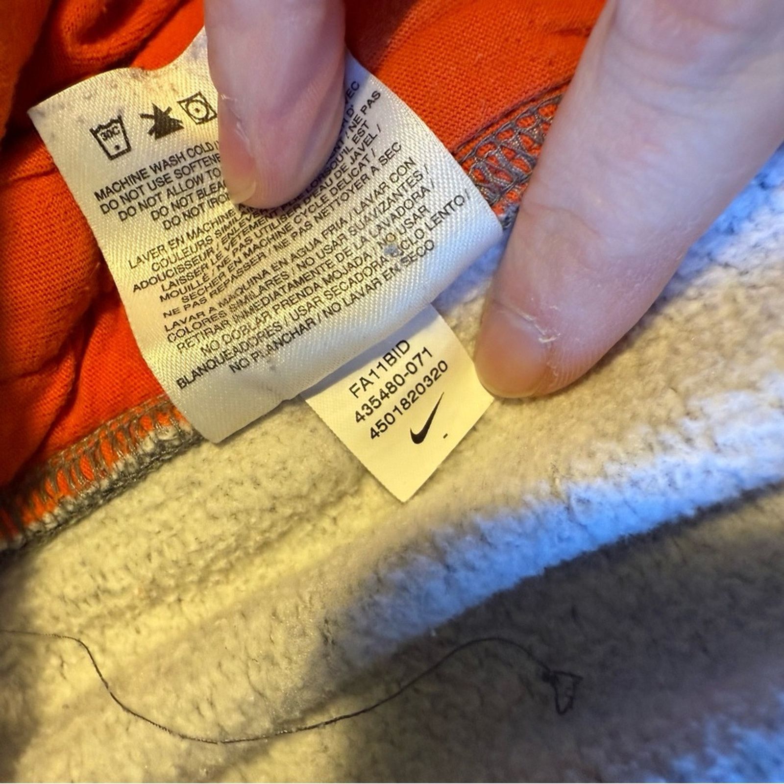 Nike Nike Clemson NCAA Basketball Joggers in Heather Gray Size US 40 / EU 56 - 10 Thumbnail