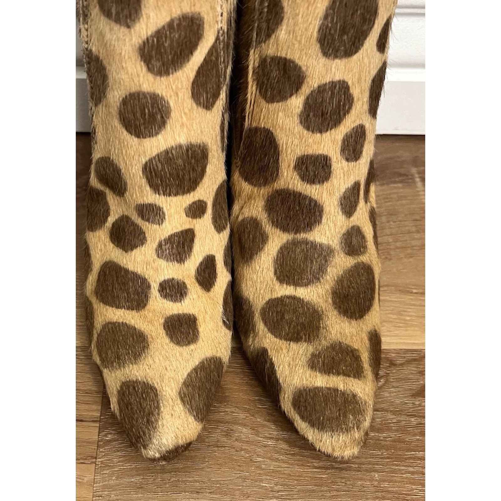 FREEBIRD Freebird Janelle Leopard Print Booties Bootie Women Leather Ankle Boots 7 Brown Zip Size US 7 / IT 37 - 6 Thumbnail