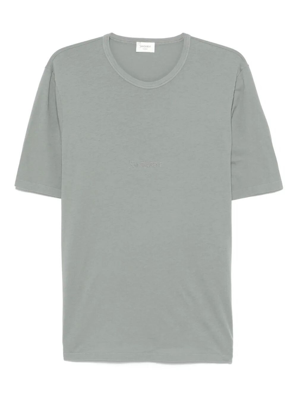 Saint Laurent Paris TONAL LOGO EMBROIDERY COTTON T-SHIRT Size US M / EU 48-50 / 2 - 1 Thumbnail