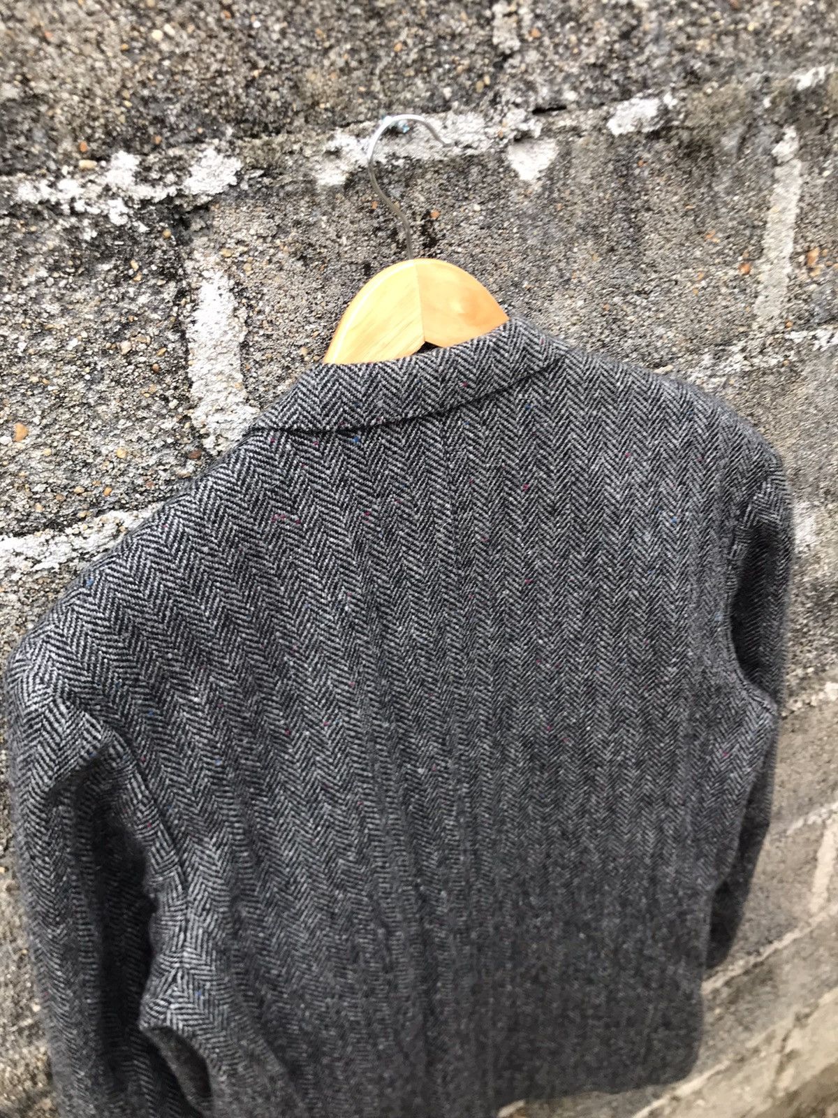 Kenzo ⚡️Vintage Kenzo Wool Herringbone Single Breasted Blazer Size 38S - 12 Thumbnail