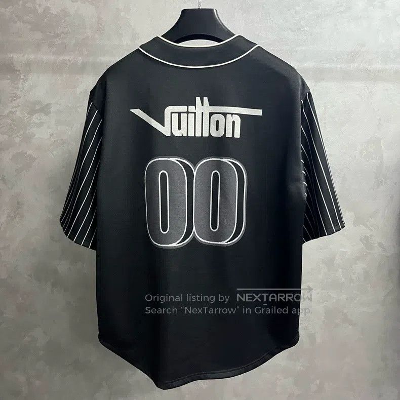 Louis Vuitton Louis Vuitton Black Printed Baseball Short Sleeve Shirt Size US L / EU 52-54 / 3 - 5 Thumbnail