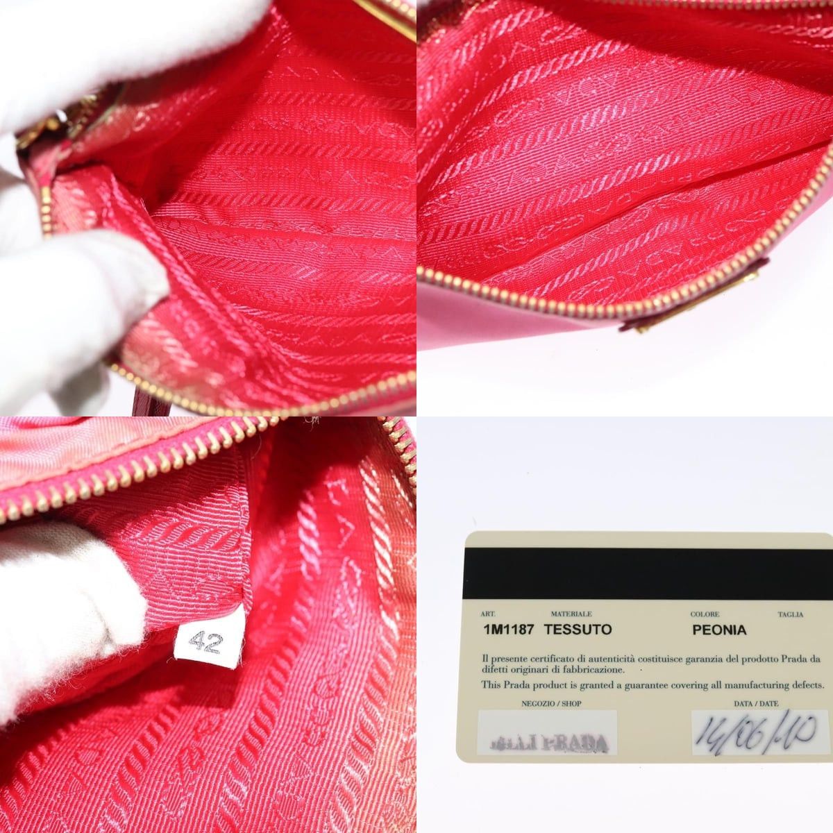 Prada PRADA Shoulder Bag Nylon Pink Gold Size ONE SIZE - 12 Thumbnail