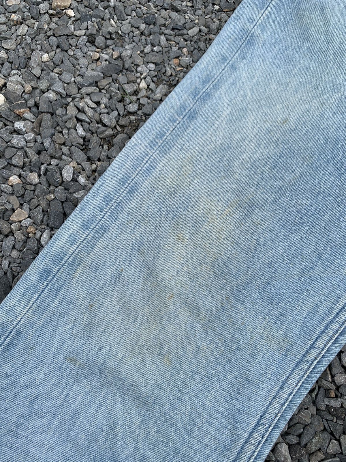 A.P.C. APC SELVEDGE BUTTON FLY LIGHT BLUE JAPANESE DISTRESSED DENIM Size US 30 / EU 46 - 13 Thumbnail