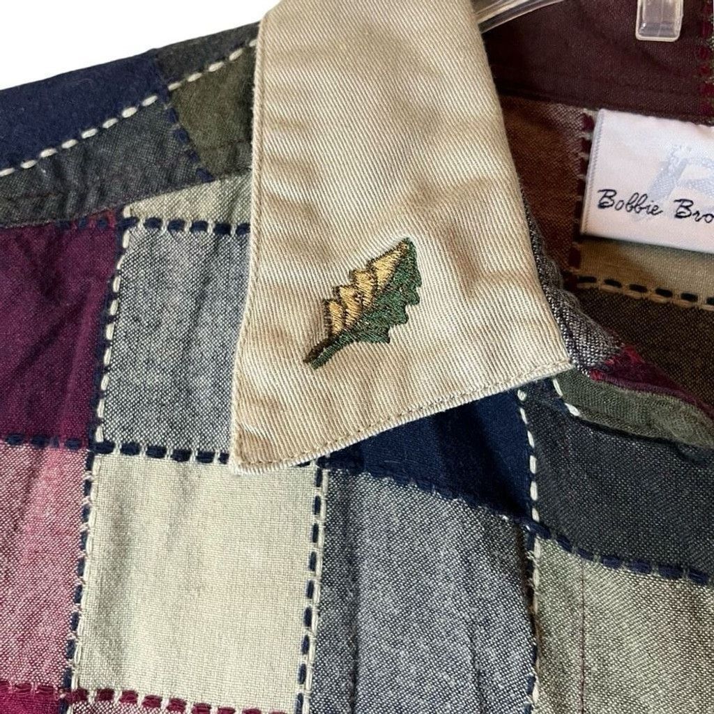Vintage Vtg Bobbie Brooks Fall Leaves Plaid Button Up Shirt Sz L Size L / US 10 / IT 46 - 5 Thumbnail