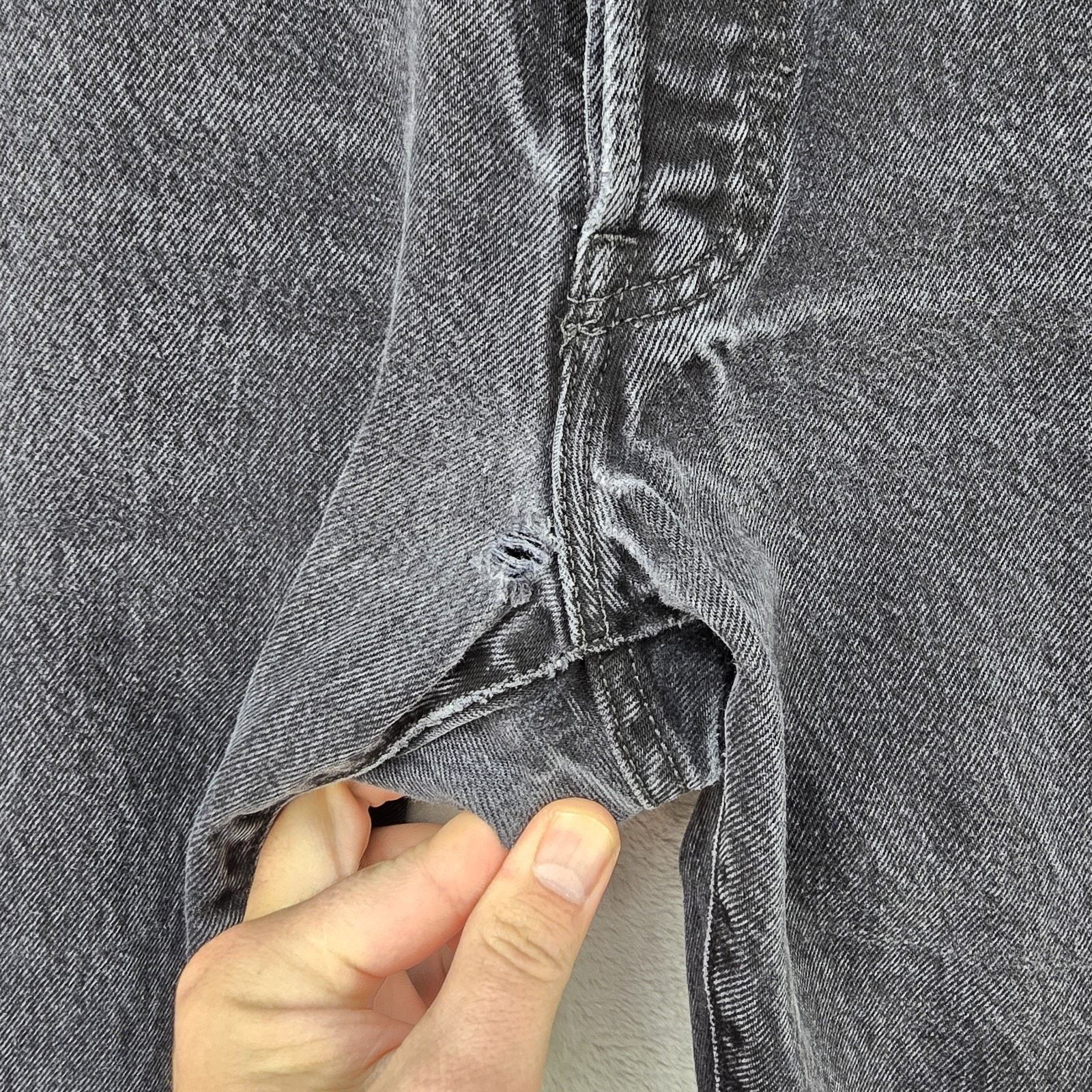 Levi's Vintage Levis Jeans 36x34 (Fits 34x31) Black 501 Y2K 2008 Size US 34 / EU 50 - 4 Thumbnail