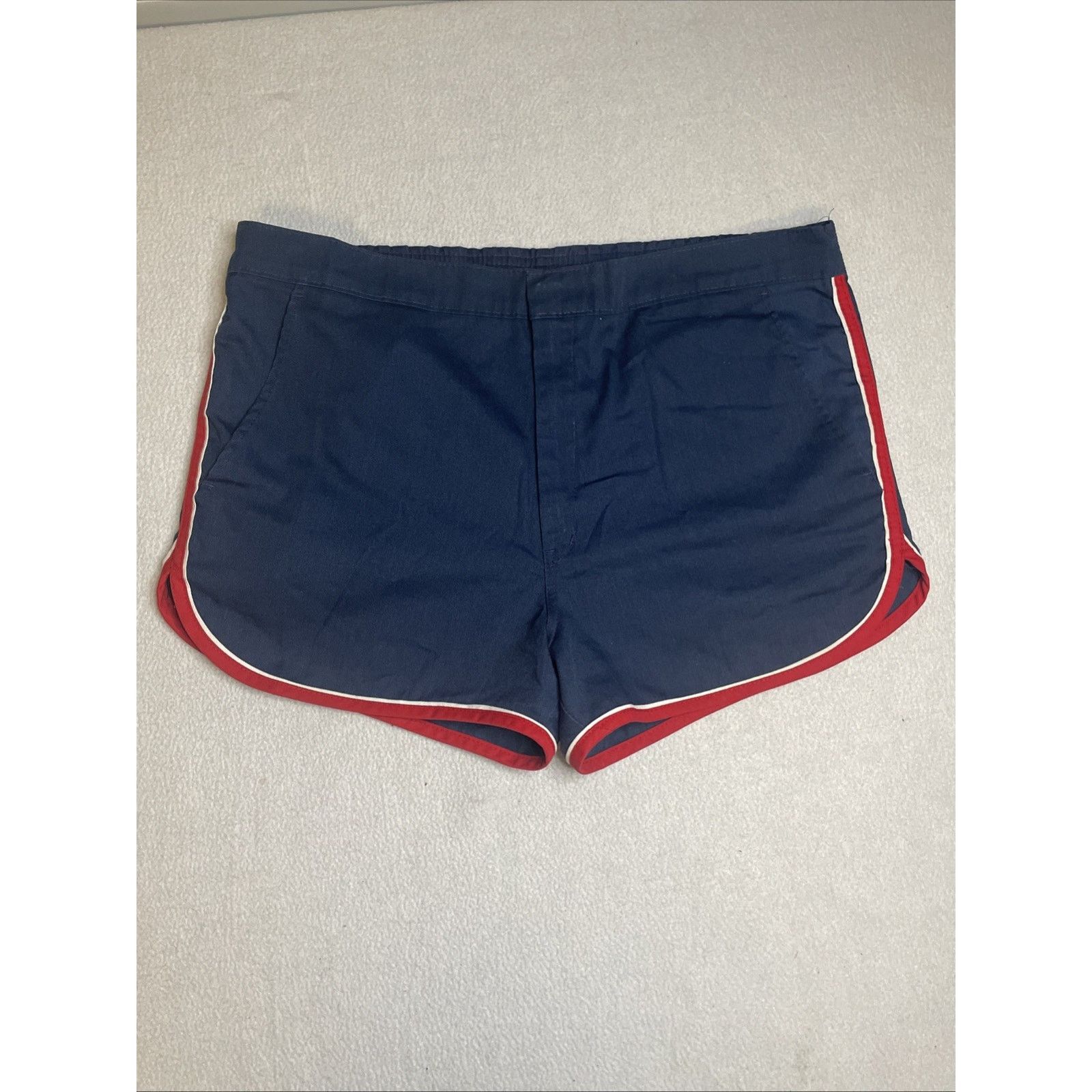 Sears Vintage 70s Sears Activewear Running Shorts Navy Mens 34 Size US 34 / EU 50 - 1 Thumbnail