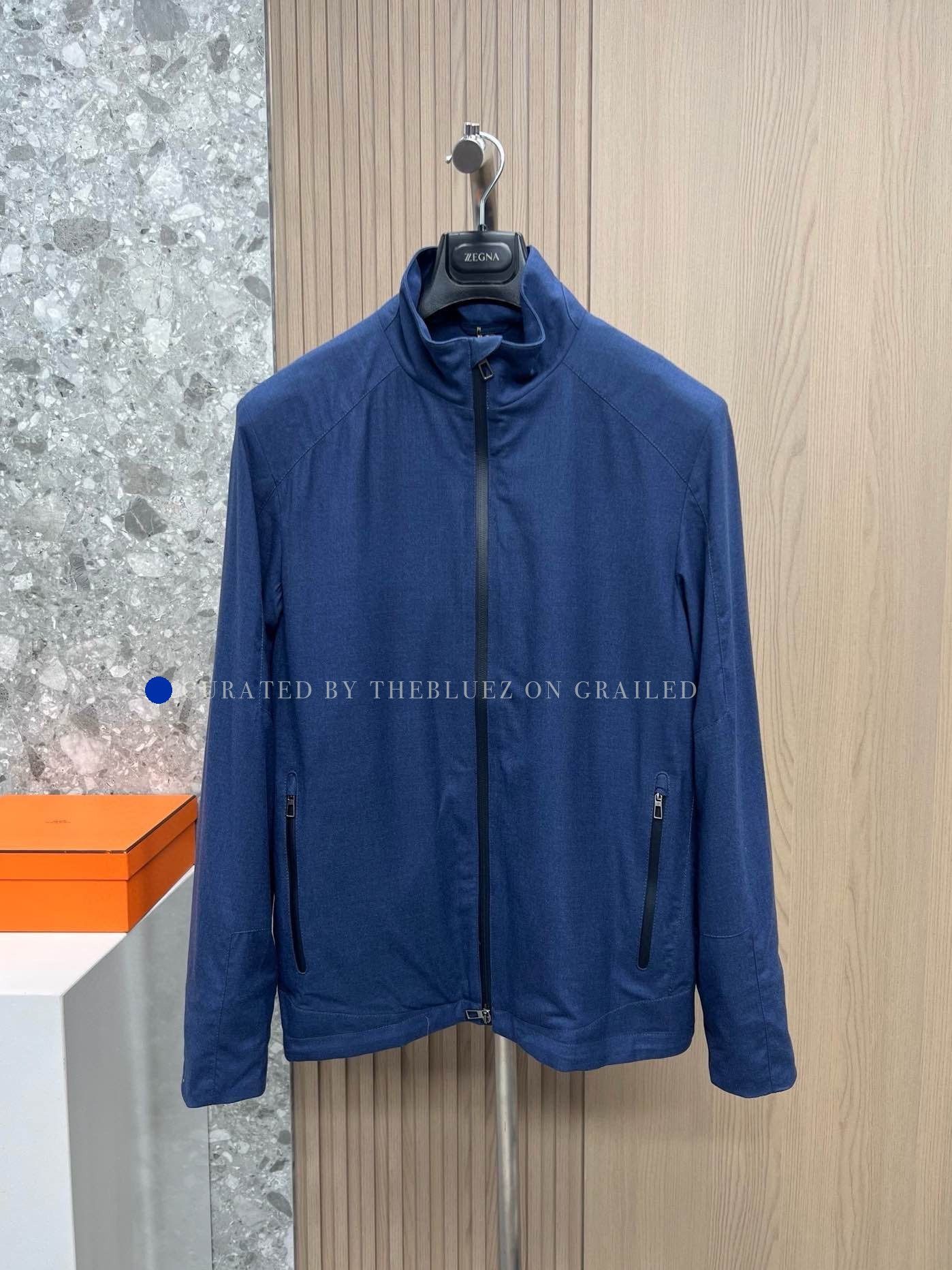 Loro Piana Blue Lightweight Zip-Up Jacket Size M Size US M / EU 48-50 / 2 - 1 Thumbnail