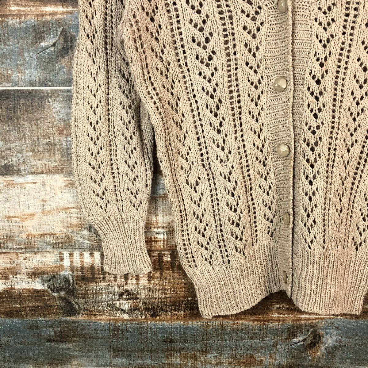 Japanese Brand Japanese Brand Brown Cardigan Knitwear #A1348 Size S / US 4 / IT 40 - 7 Thumbnail