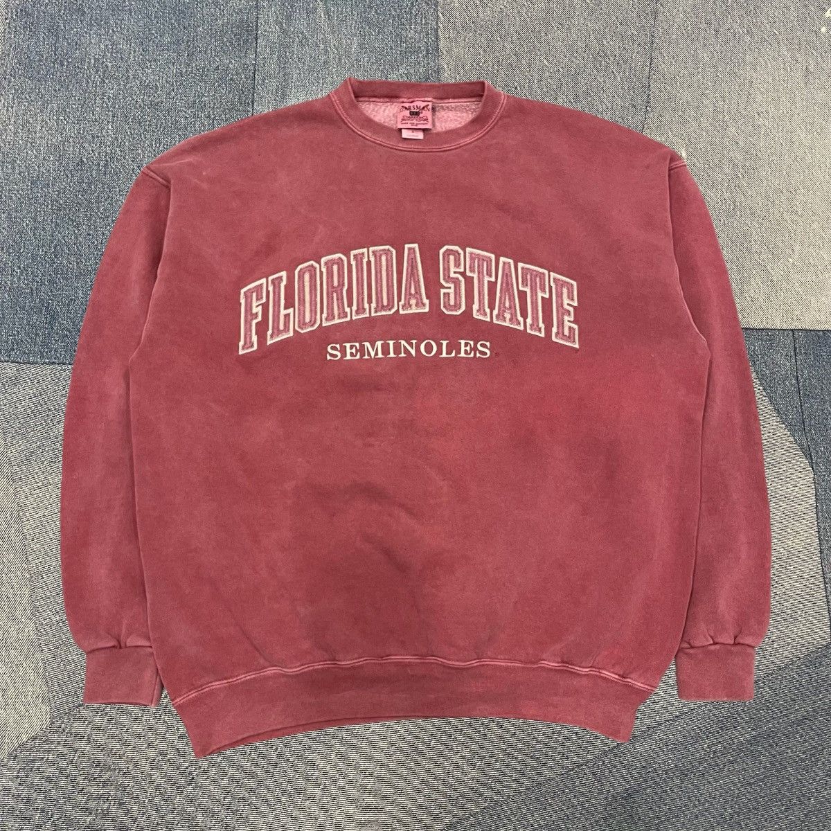 Japanese Brand × Vintage CRAZY Vintage 90s Florida State Seminoles Crewneck Size US L / EU 52-54 / 3 - 1 Thumbnail