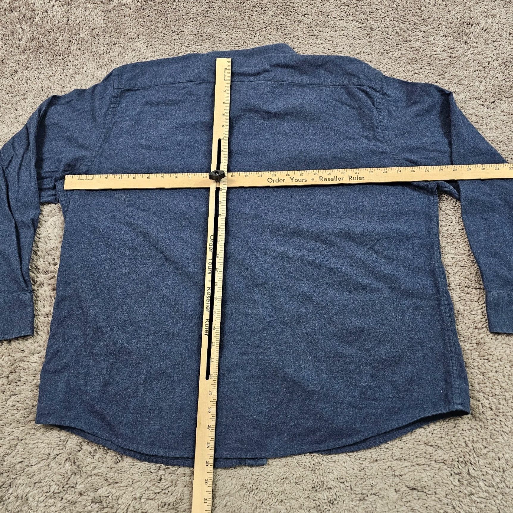 UNTUCKit UNTUCKit Shirt Mens 3XL Blue Flannel Long Sleeve Button-Up 100% Cotton Pocket Casual Womens? No, Men’s. Size US XXL / EU 58 / 5 - 5 Thumbnail