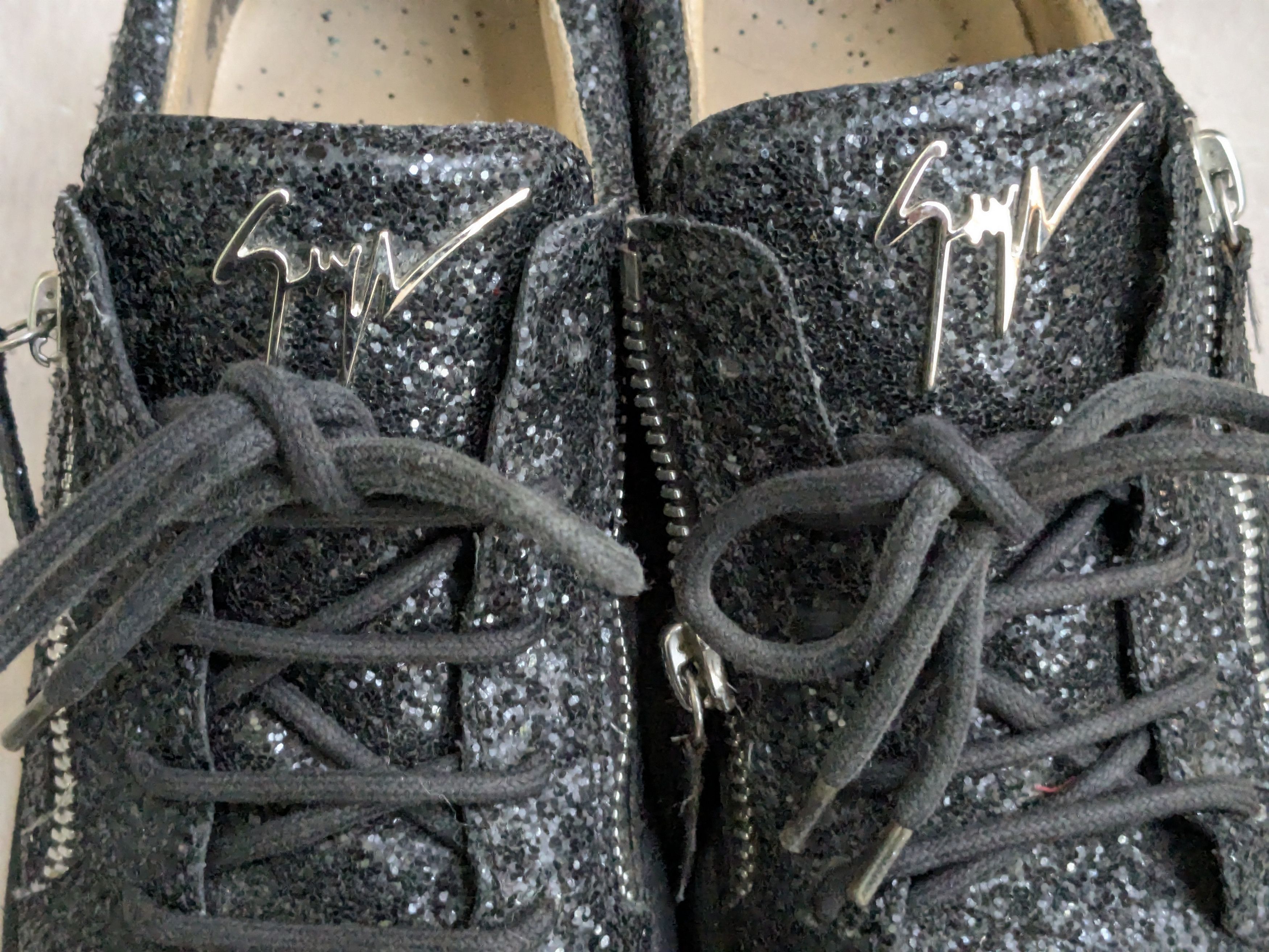 Giuseppe Zanotti Giuseppe Zanotti Sneakers Black Glitter 9 42 Low Tops Size US 9 / EU 42 - 7 Thumbnail