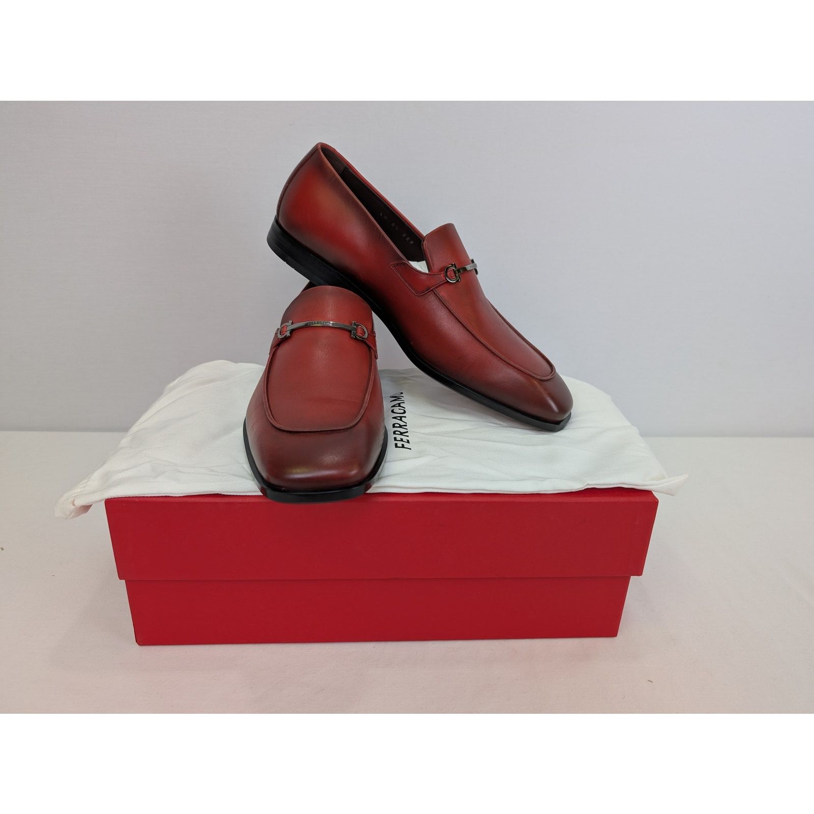 Salvatore Ferragamo o1rshd1 Africa Calf Shoe boots in Flame Red Size US 9.5 / EU 42-43 - 18 Thumbnail