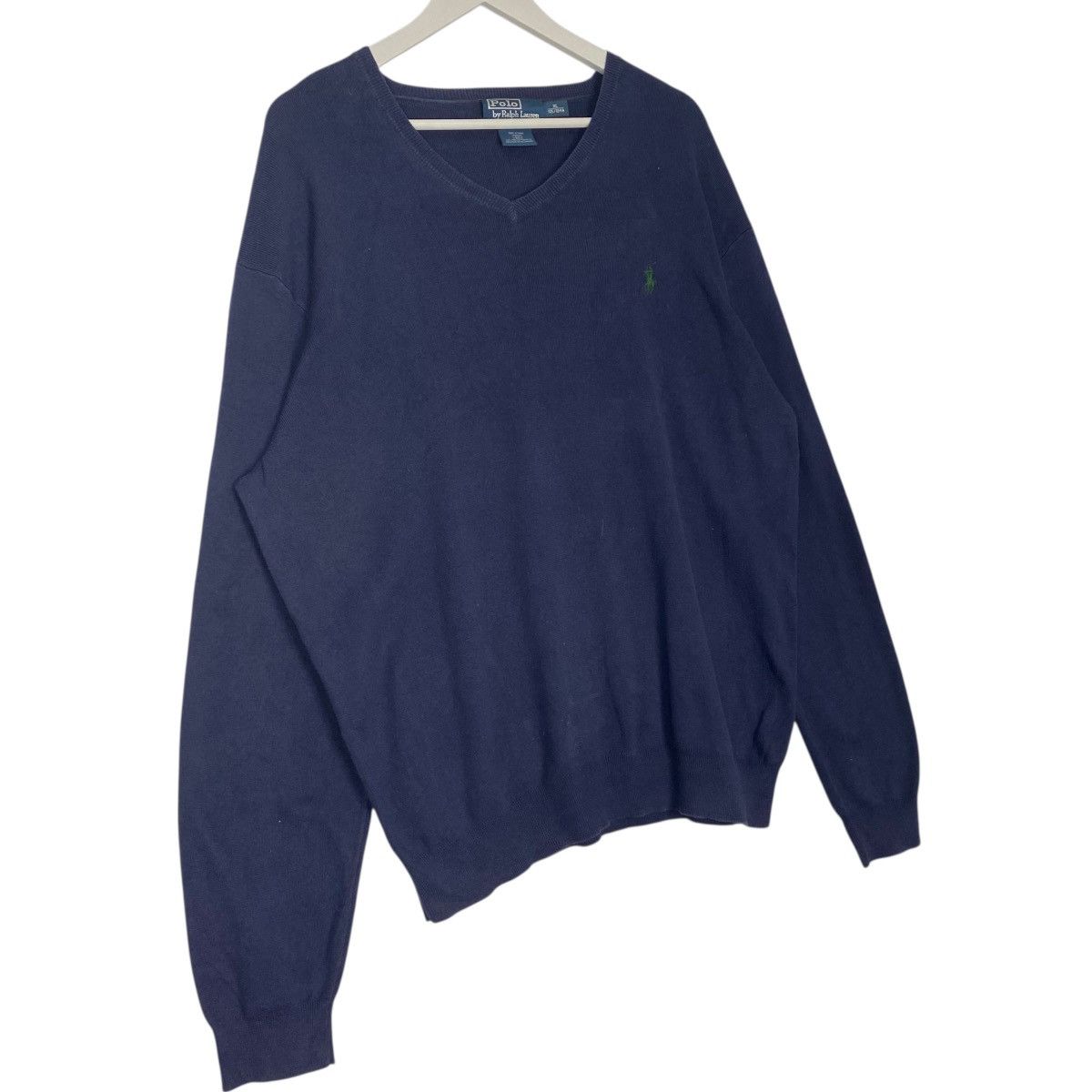Vintage Vintage Polo Ralph Lauren Small Pony Sweatshirt NavyBlue Size US XL / EU 56 / 4 - 3 Thumbnail