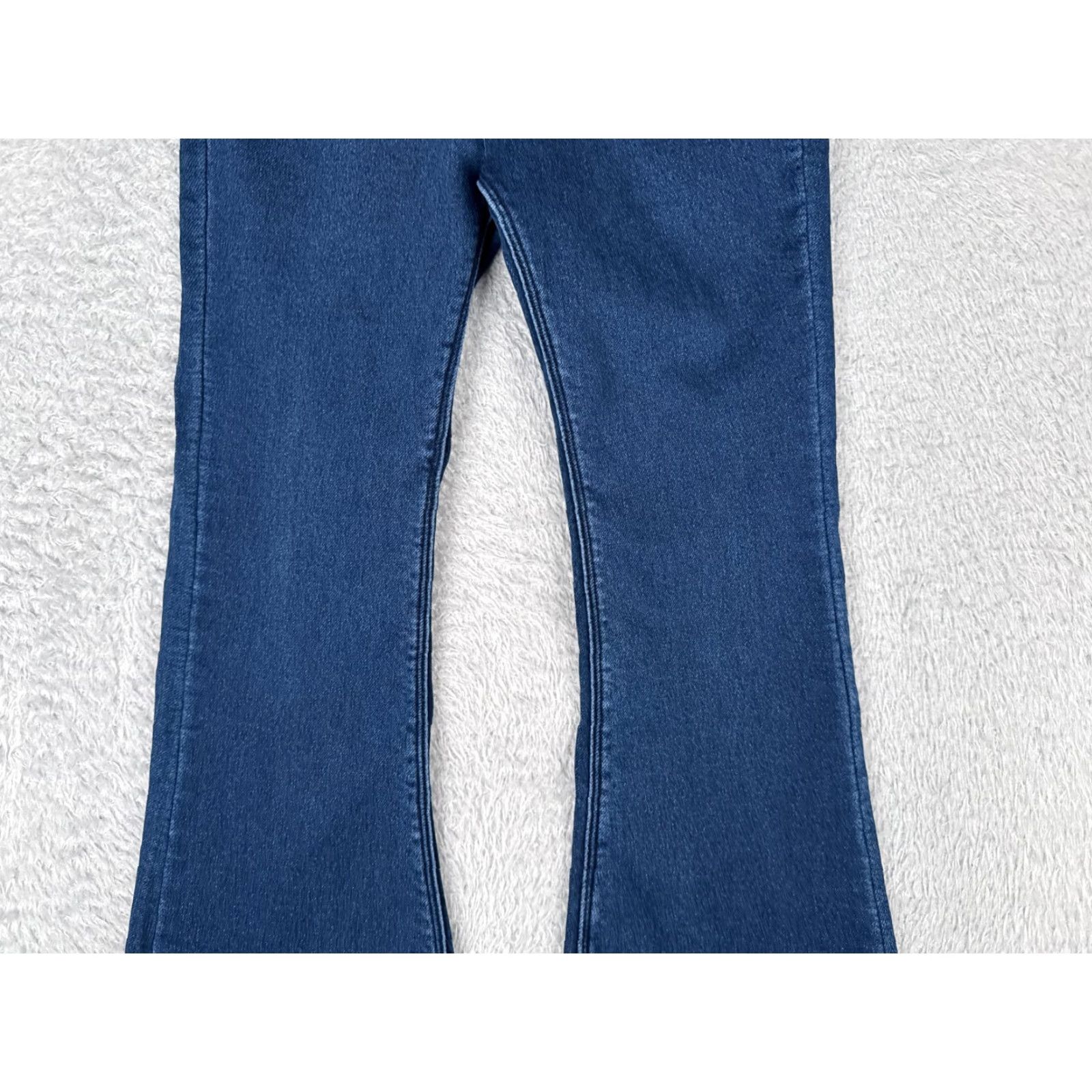 Silver Jeans Co. Silver Jeans Jeans Blue Denim Flared High Rise 25x24 Raw Hem Women’s Regular Size 42" / US 20 - 3 Thumbnail