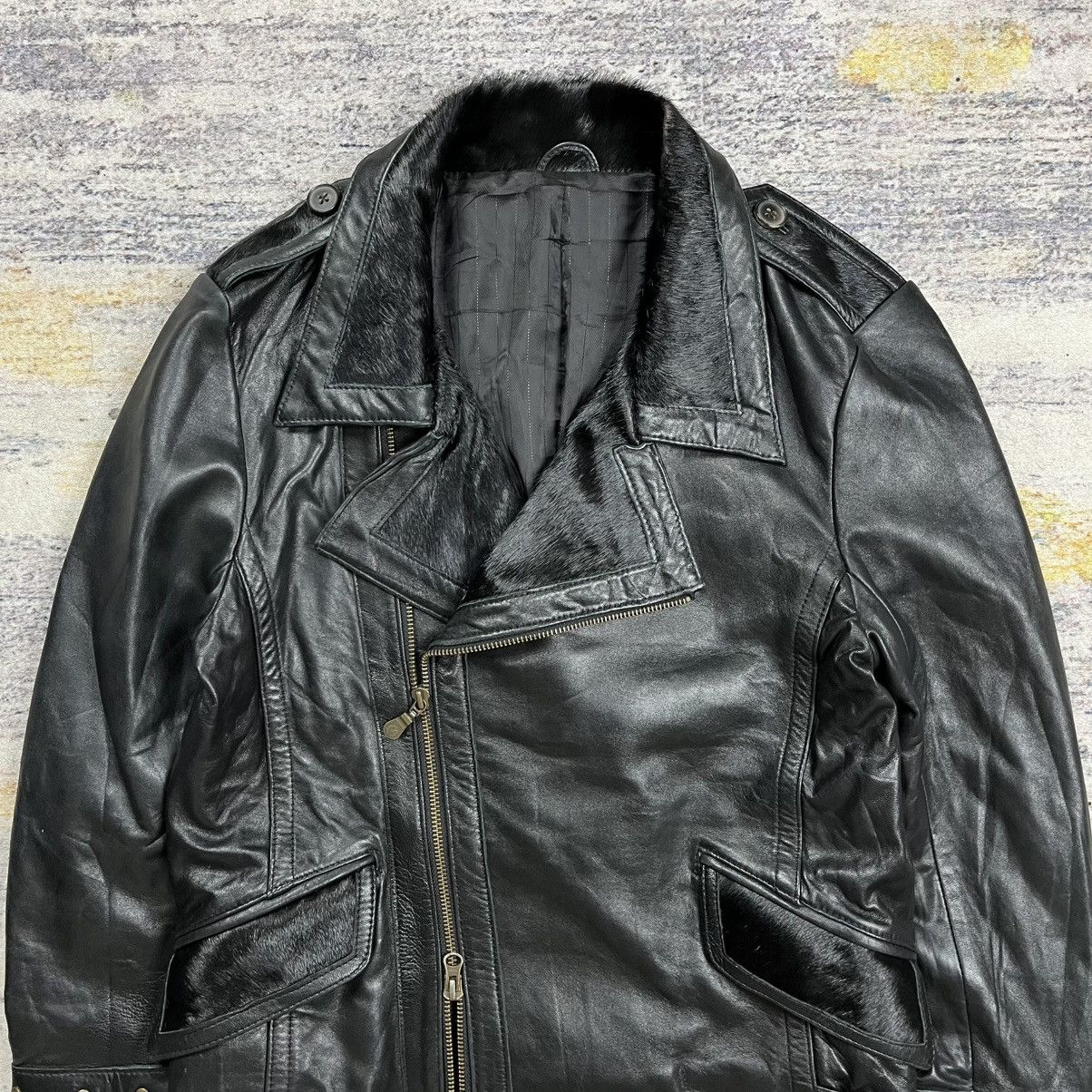 Tornado Mart Rare Tornado mart double rider pony hair leather jacket Size US M / EU 48-50 / 2 - 3 Thumbnail