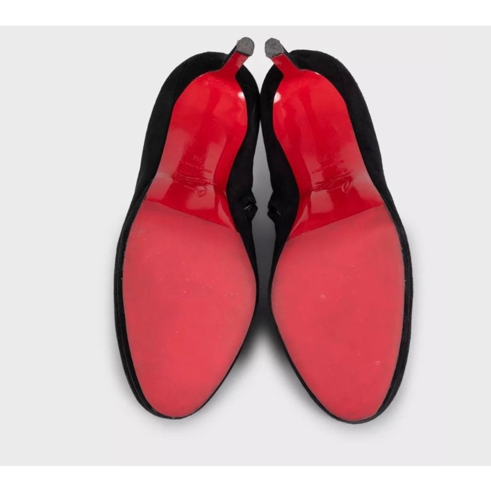 Christian Louboutin Christian Louboutin Black Suede Ankle Boots Size 38 Size US 7 / IT 37 - 5 Thumbnail