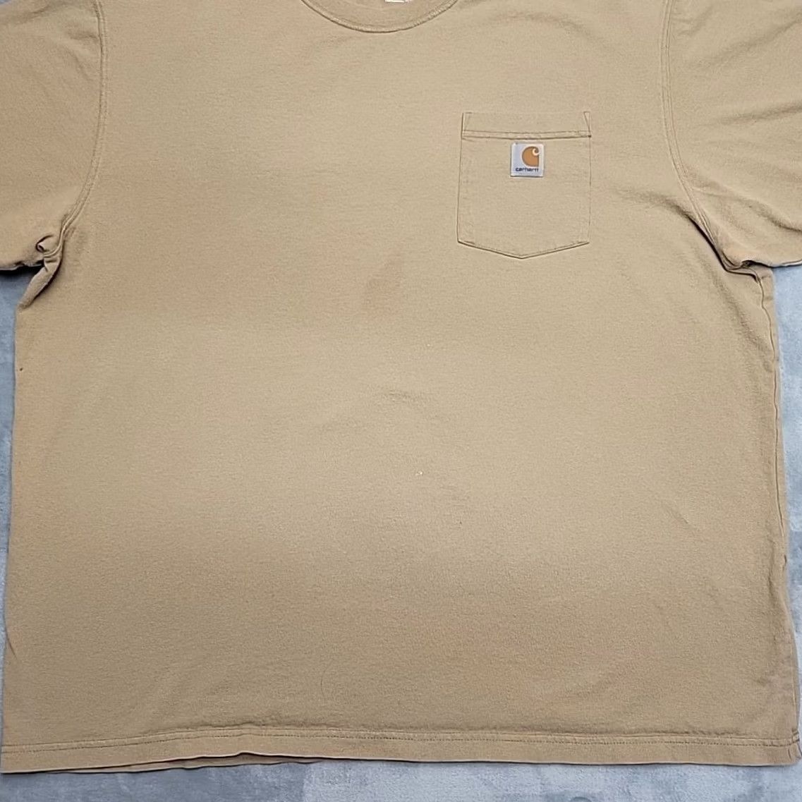Carhartt Carhartt Shirt Mens 2XL Brown Loose Fit Short Sleeve Crewneck Pocket Tee K87 Size US XXL / EU 58 / 5 - 2 Thumbnail