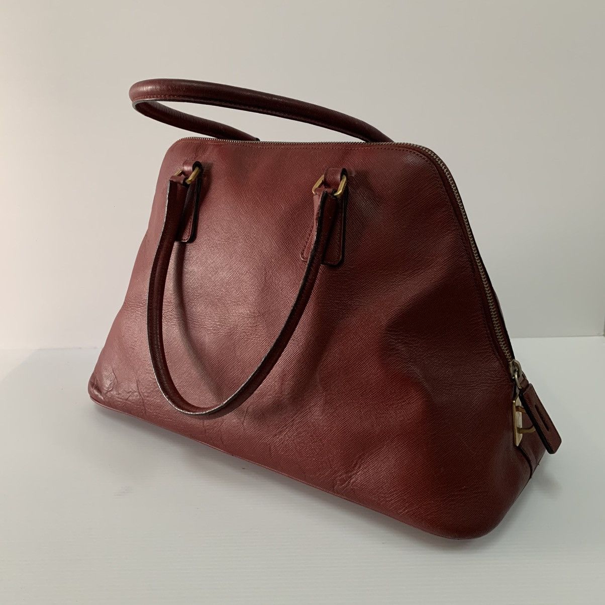 Prada Prada Alma Leather Handbag Size ONE SIZE - 2 Thumbnail