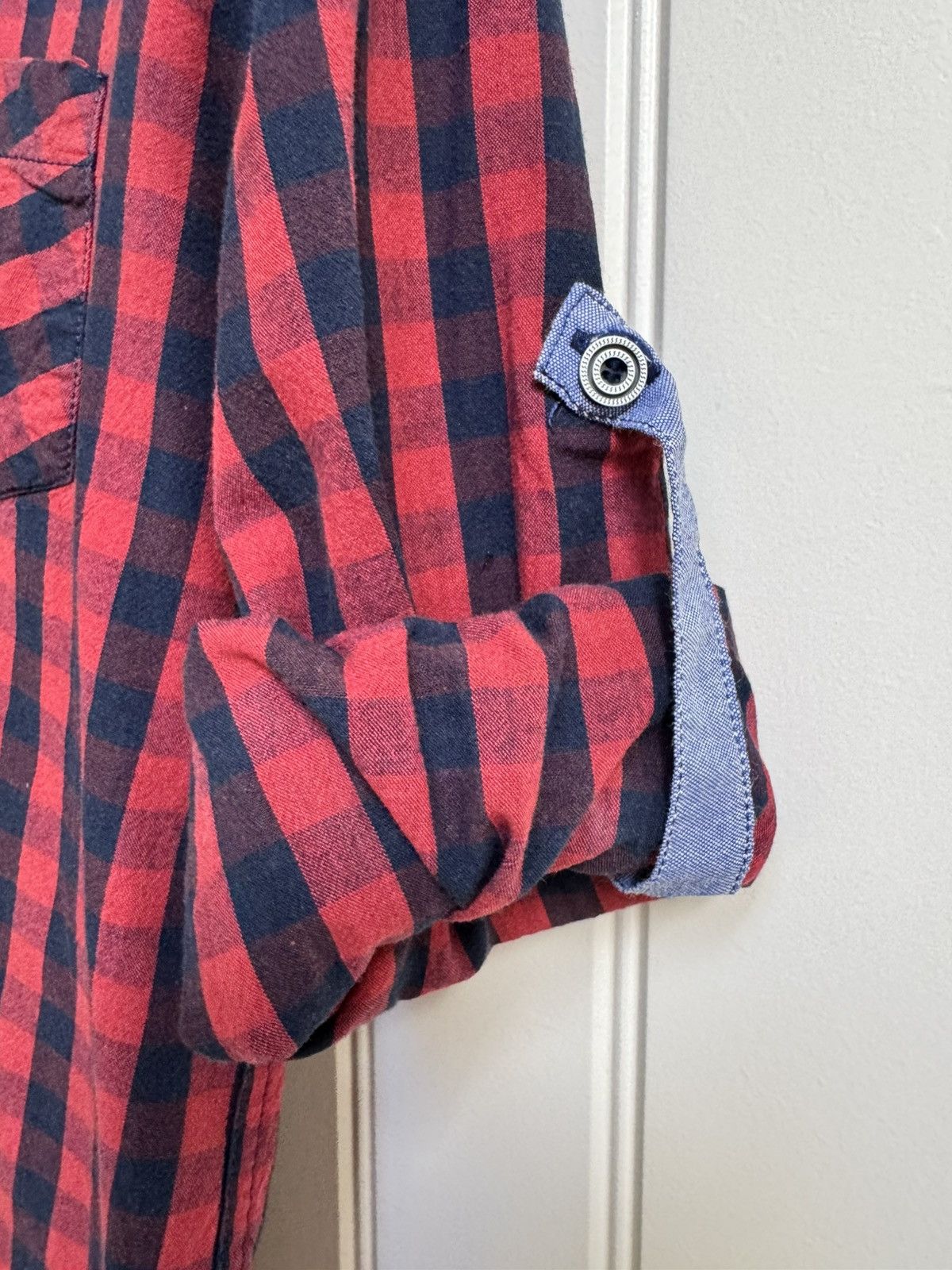Moschino Moschino Red and Blue Gingham Button Up Shirt. Size M Size US M / EU 48-50 / 2 - 4 Thumbnail