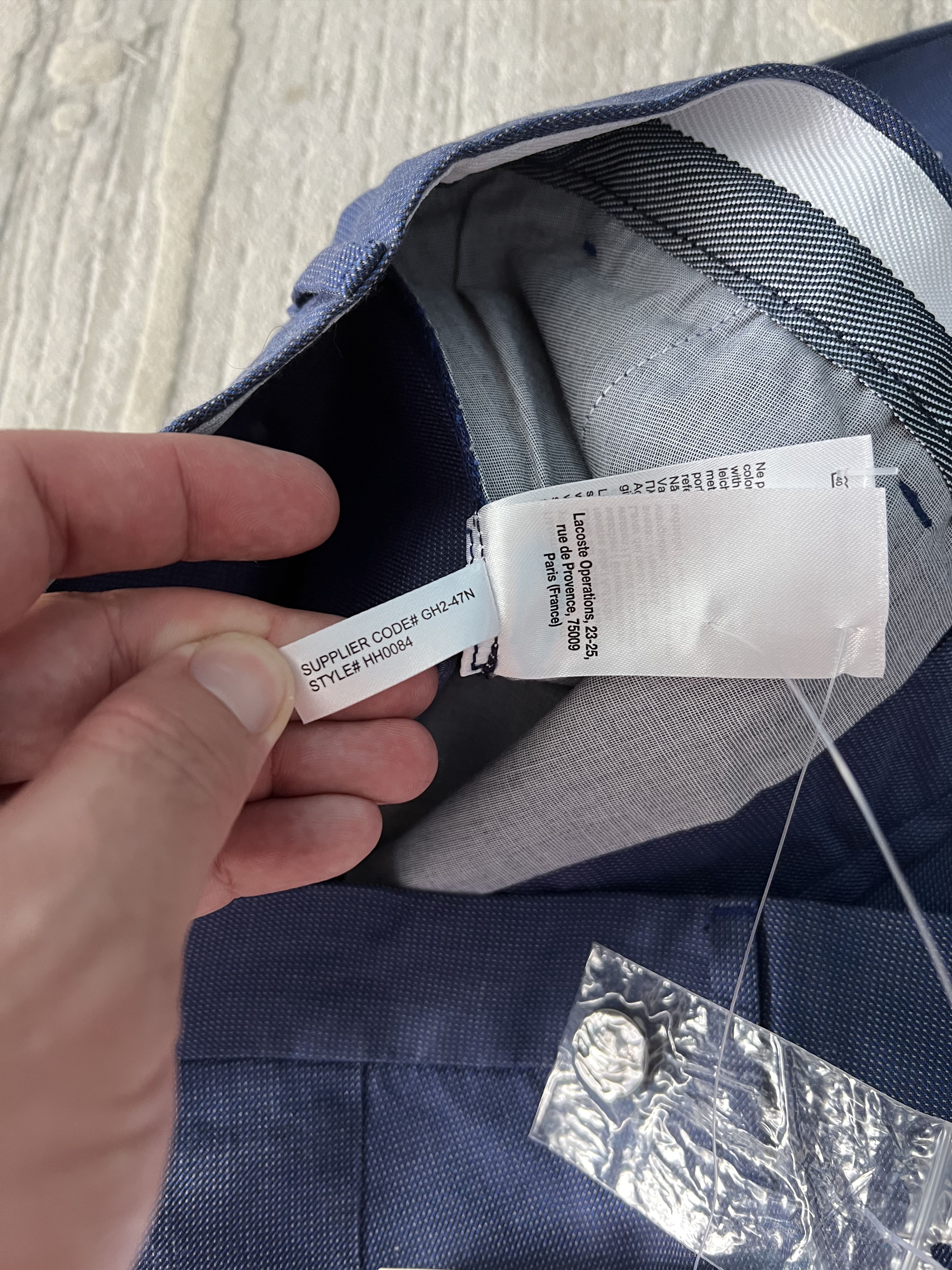 Lacoste Lacoste new pants blue trousers chinos hype Size US 33 - 3 Thumbnail