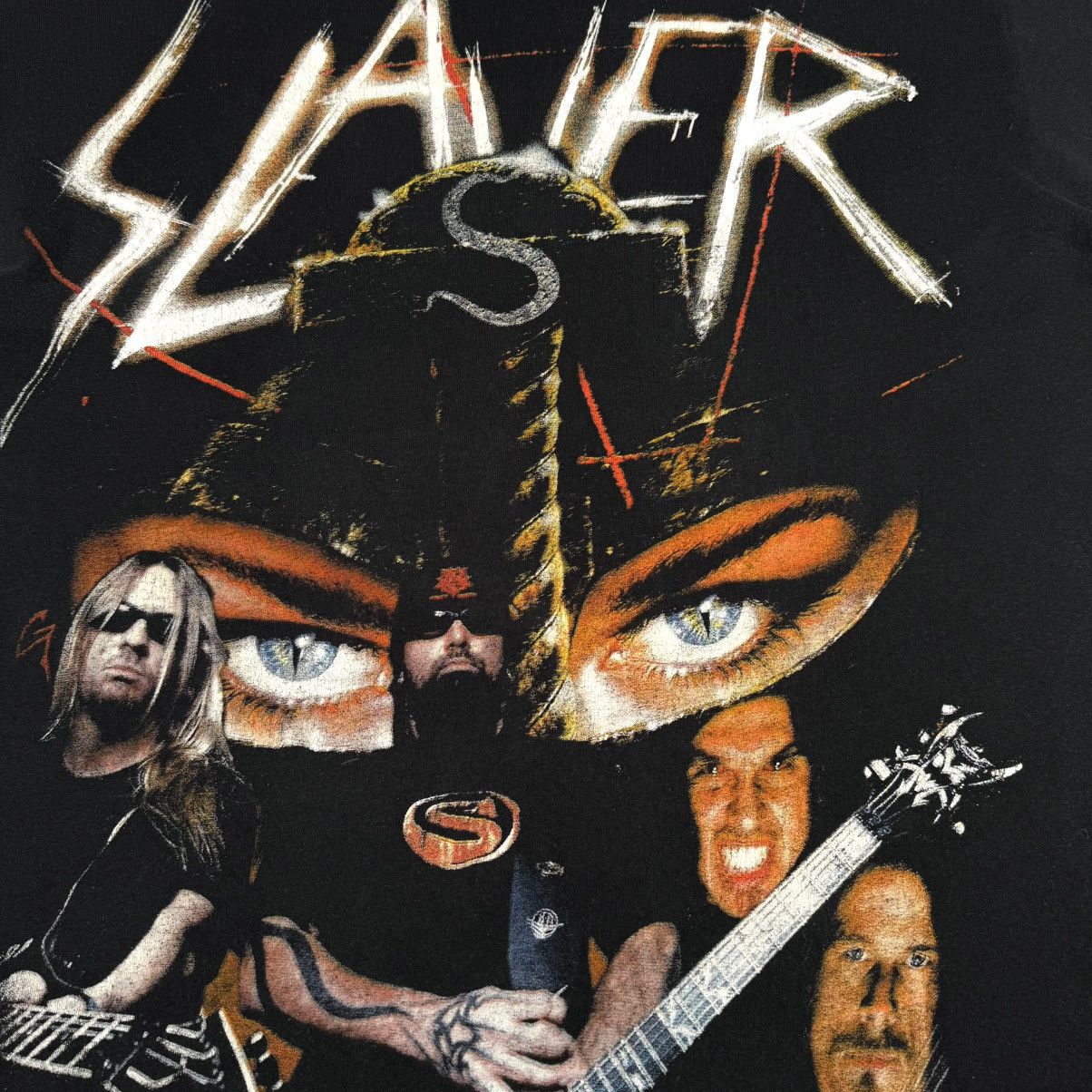 Band Tees Vintage 2001 Slayer God Hates Us All All Over Euro Shirt Size US XL / EU 56 / 4 - 5 Thumbnail