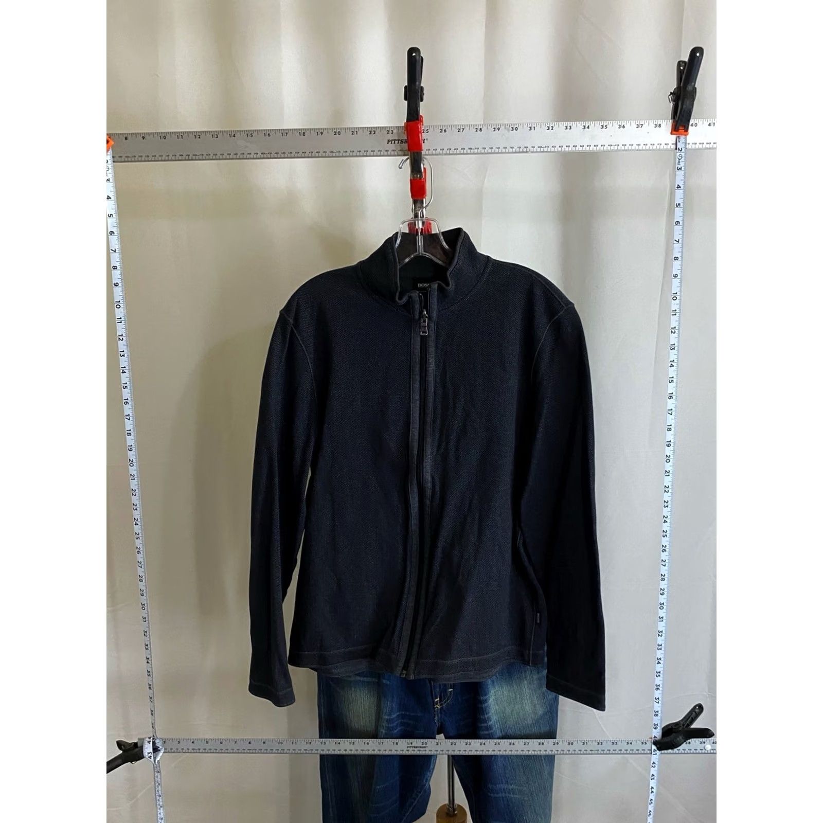 Hugo Boss Hugo Boss Sweater Men Large L Gray Zippered Track Length 27.5 Size US L / EU 52-54 / 3 - 2 Thumbnail