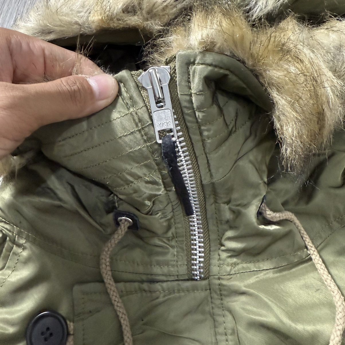 Japanese Brand Jeanasis Fur Alpha Industries Style Y2K Size US L / EU 52-54 / 3 - 6 Thumbnail