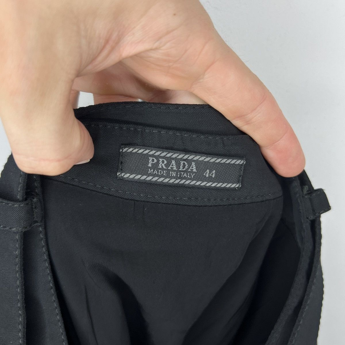 Prada Prada Black Nylon Belted Archive Mini Skirt Size 28" / US 6 / IT 42 - 10 Thumbnail