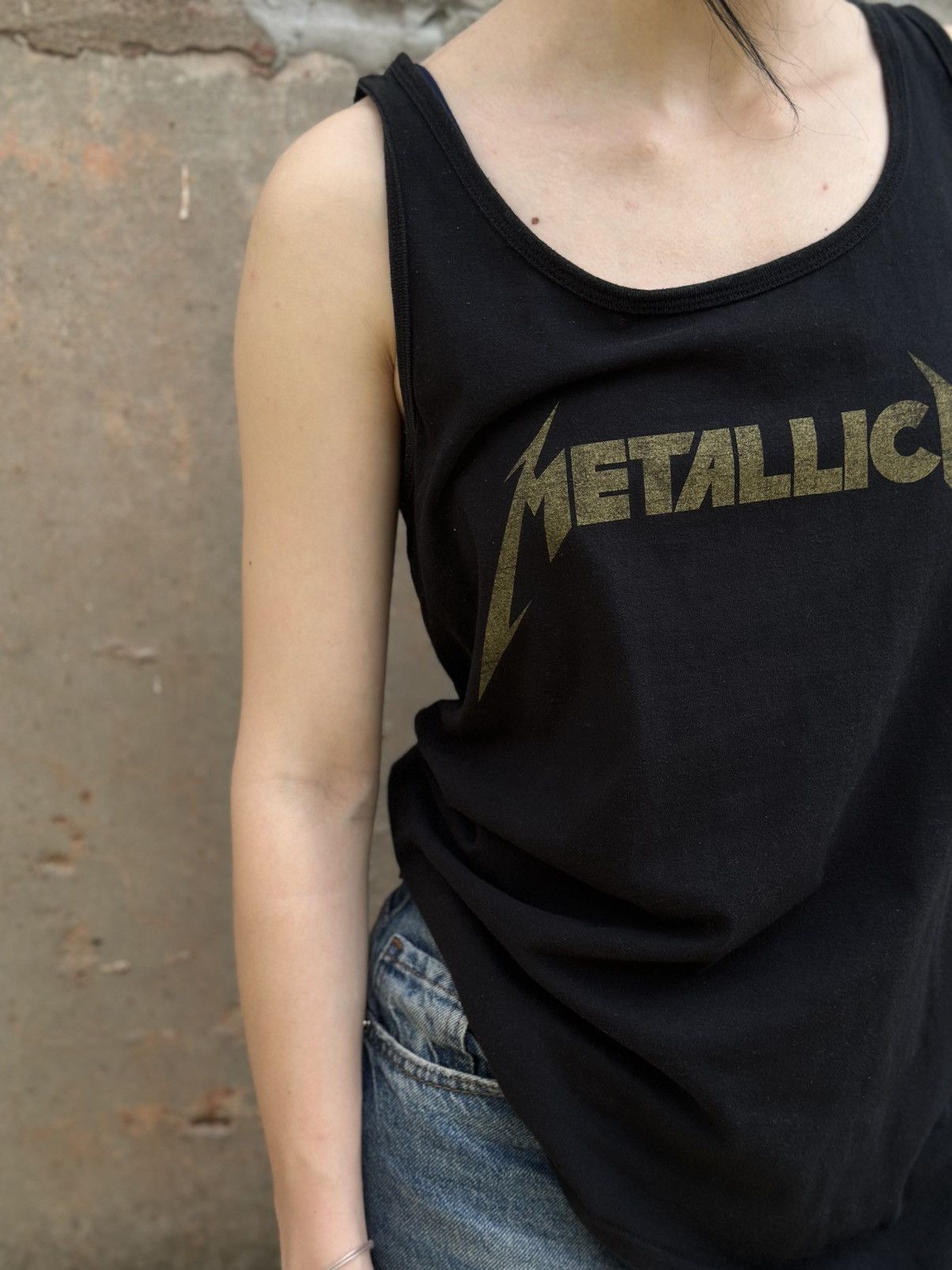 Metallica VTG Metallica Tank Top Sleeves Big Logo Size XL Band Rock Size XL / US 12-14 / IT 48-50 - 3 Thumbnail