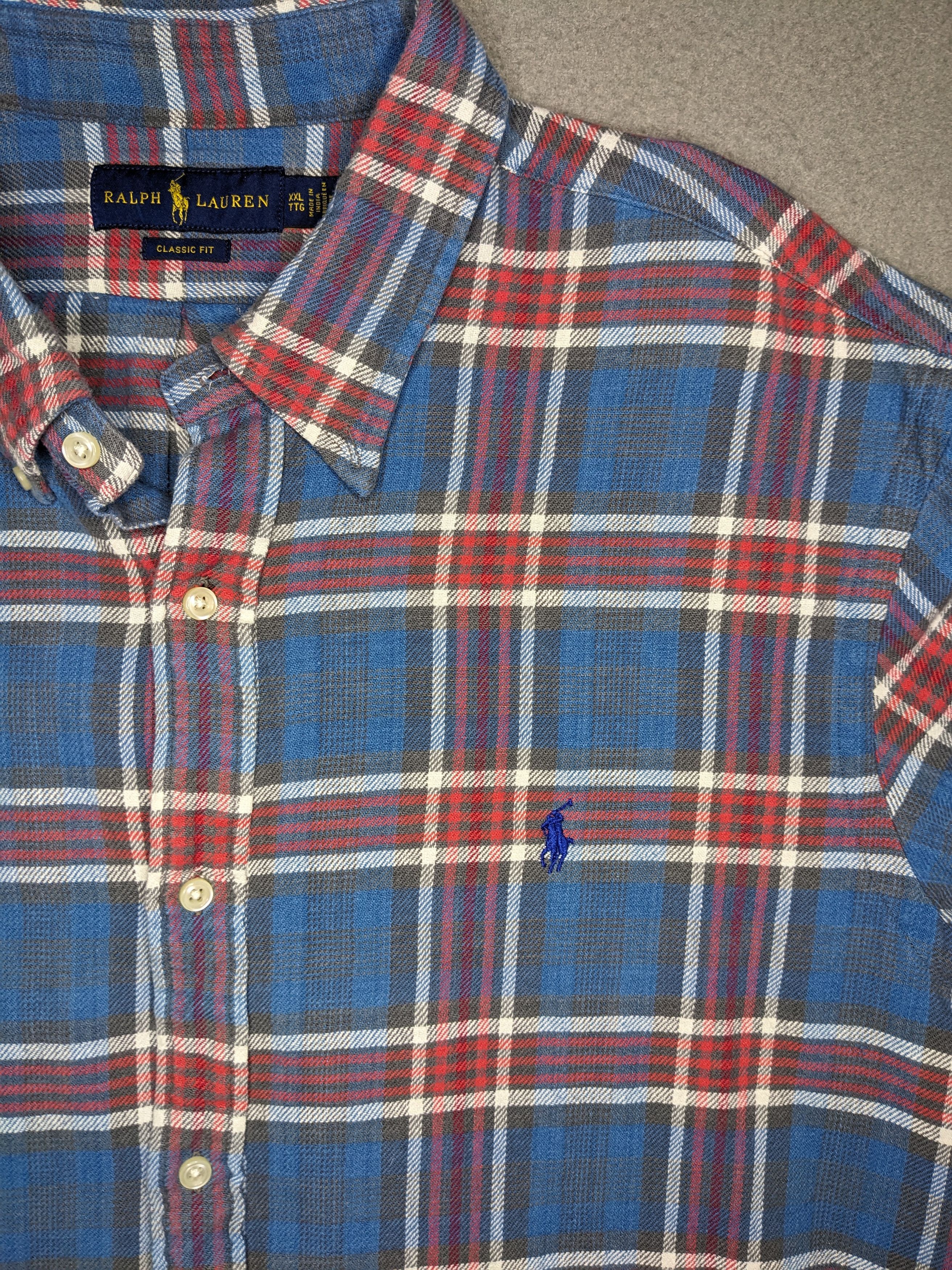 Polo Ralph Lauren Polo Ralph Lauren Flannel Plaid Shirt Classic Fit 2XL Size US XXL / EU 58 / 5 - 1 Thumbnail