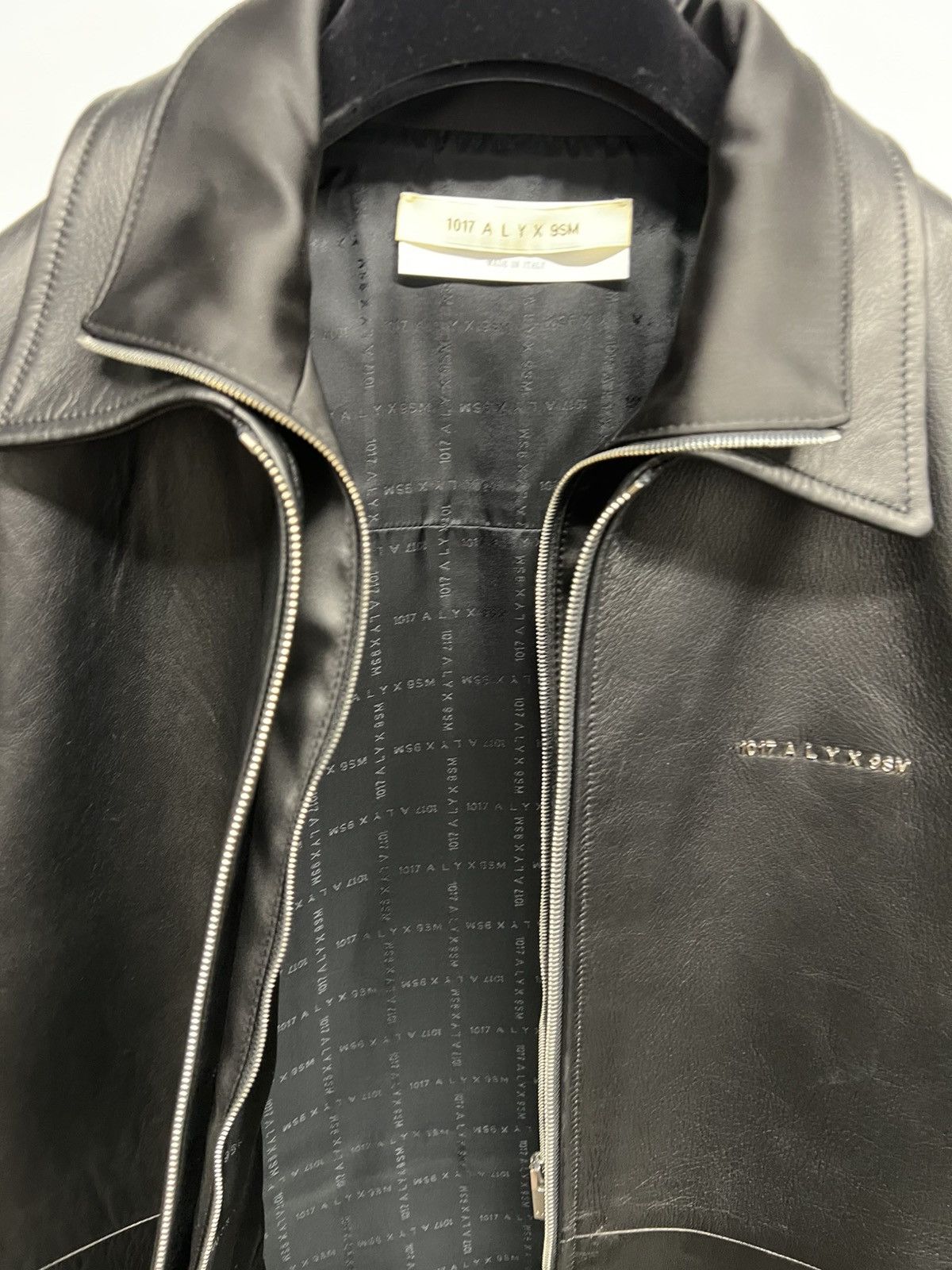 1017 ALYX 9SM × MMW Alyx Double Zip Leather Shirt Size US S / EU 44-46 / 1 - 5 Thumbnail