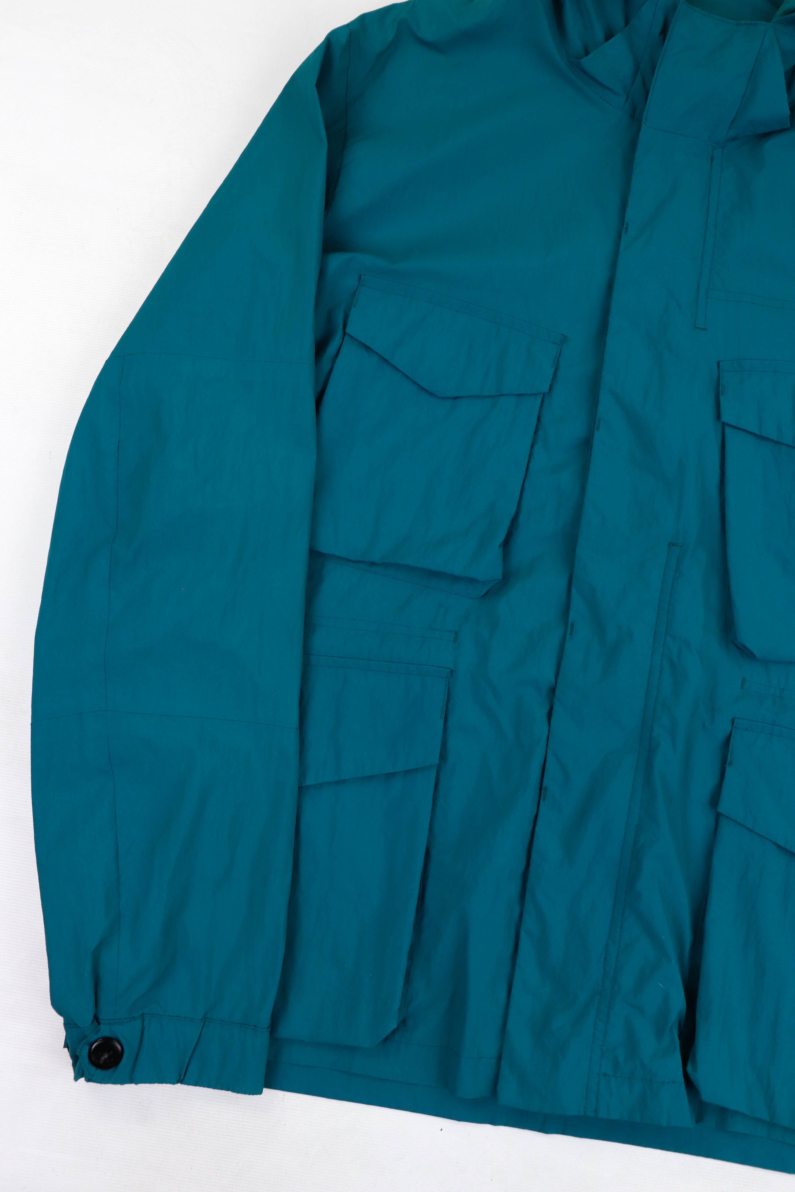 Paul Smith Paul Smith Jeans Sea Wave Green Nylon RiRi Zip Field Jacket Size US XL / EU 56 / 4 - 4 Thumbnail
