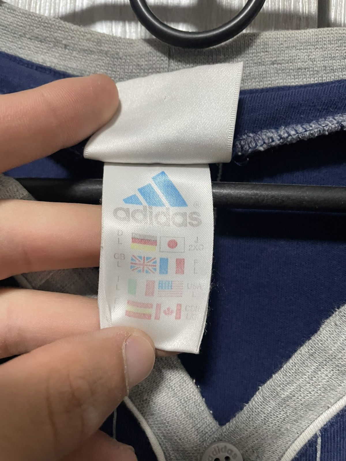 Adidas × MLB × New York Yankees Vintage 90s Adidas New York Yankees Baseball Button Jersey Size US L / EU 52-54 / 3 - 13 Thumbnail