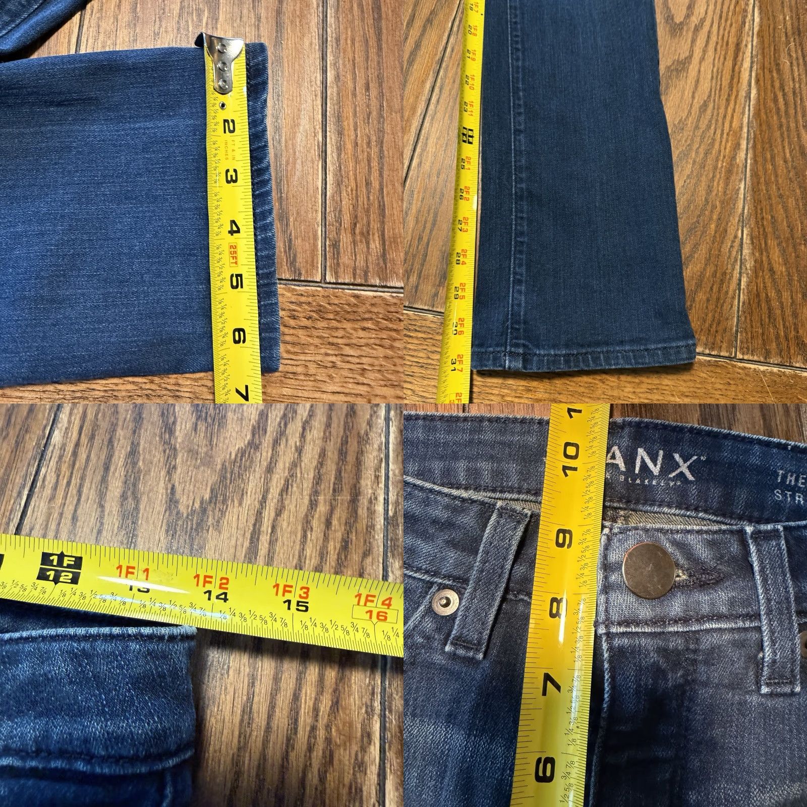 Spanx Spanx The Slim X Straight Leg Jeans Size 28 Dark Wash Stretch Denim Women Regular 31 In Inseam Slimming Size 28" / US 6 / IT 42 - 9 Thumbnail