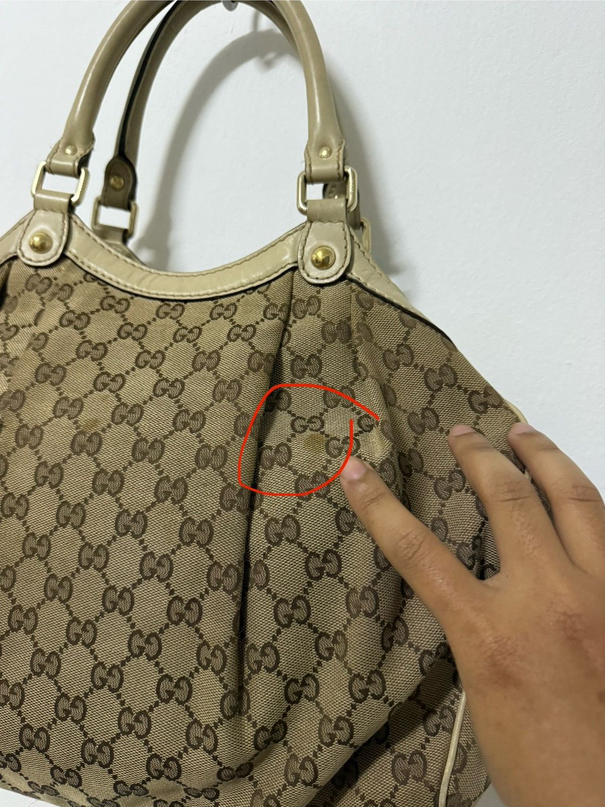 Gucci Gucci Sukey tote bag in beige GG canvas Size ONE SIZE - 7 Thumbnail