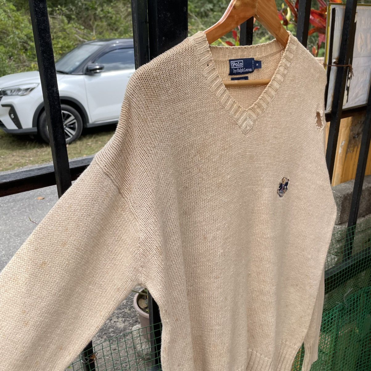 Polo Ralph Lauren 🔥Vintage Polo Ralph Lauren Polo Bear Logo Jumper Knitwear Size US M / EU 48-50 / 2 - 7 Thumbnail