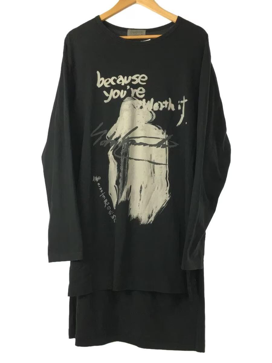 Yohji Yamamoto Pour Homme "because you're worth it" Long Sleeve Tee Size US L / EU 52-54 / 3 - 1 Thumbnail