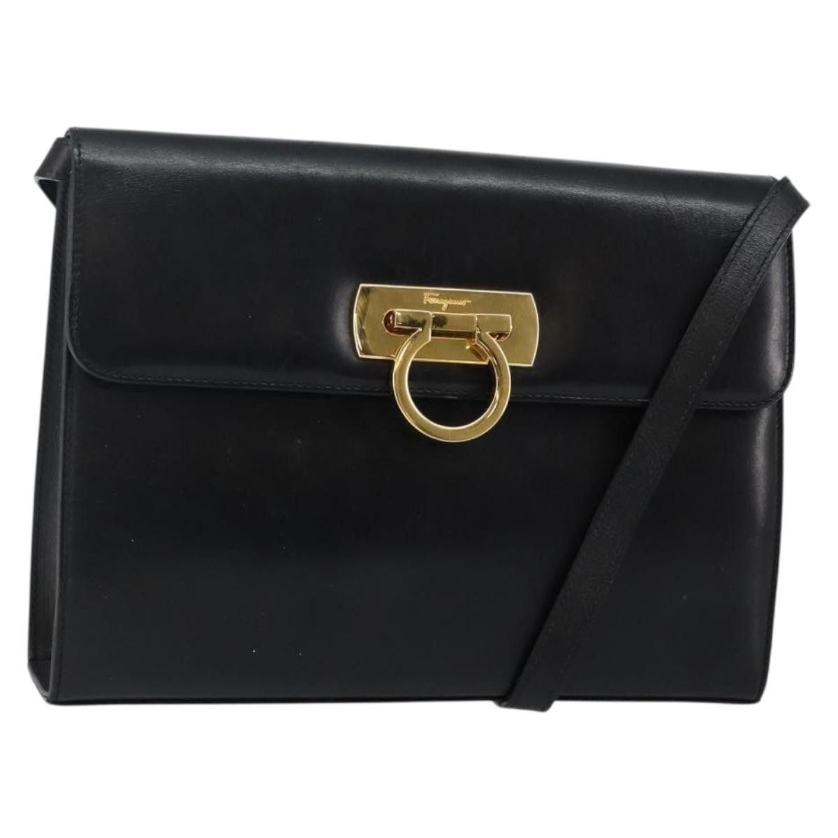 Salvatore Ferragamo Salvatore Ferragamo Gancini Shoulder Bag Leather Size ONE SIZE - 1 Thumbnail