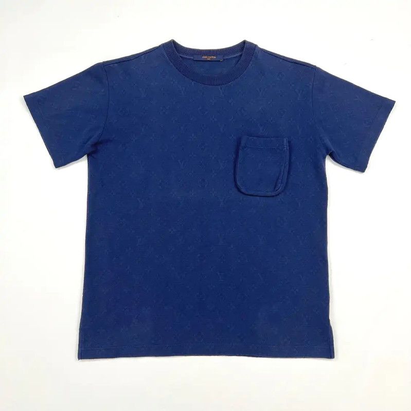 Louis Vuitton Louis Vuitton Blue Cotton Graphic T-Shirt 0089 Size US S / EU 44-46 / 1 - 1 Thumbnail